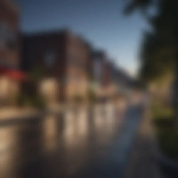 Vibrant street view of an Atlanta neighborhood