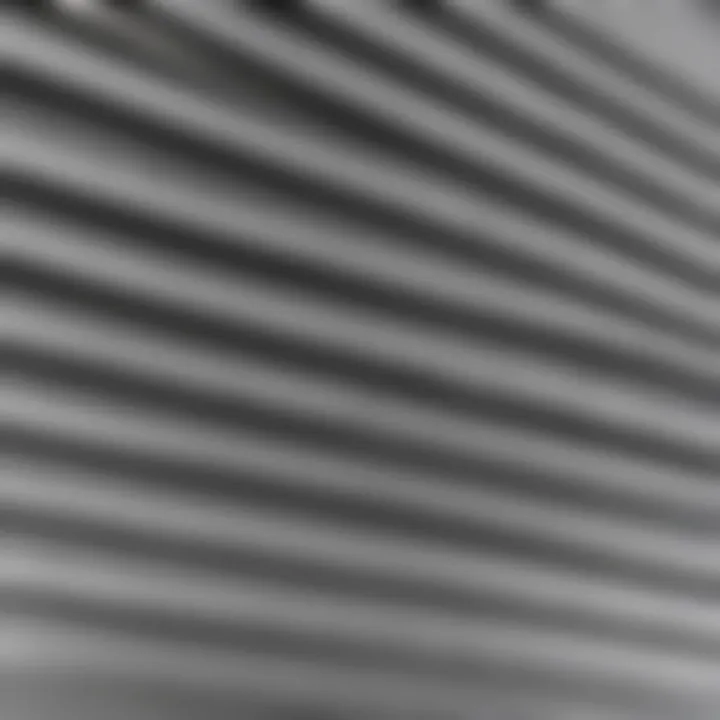 A comparison image showing before and after cleaning of aluminum blinds.