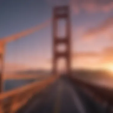 Golden Gate Bridge at sunset