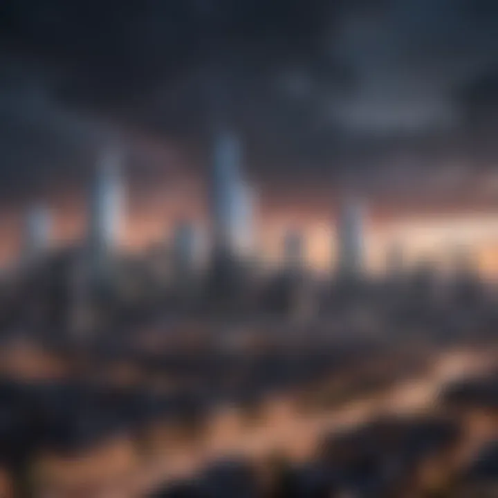 A skyline view of a thriving cityscape ideal for investment