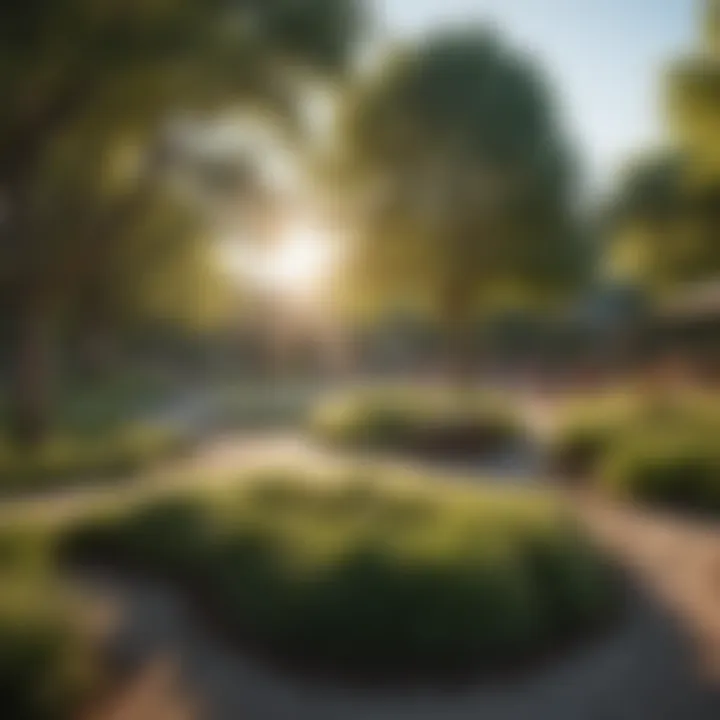 Vibrant community park with families enjoying outdoor activities