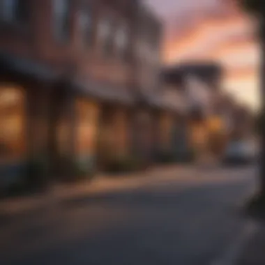 Vibrant street scene in a popular Dallas neighborhood