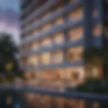 Modern Architectural Design of a Rental Condo An elegant rental condominium showcasing modern architecture