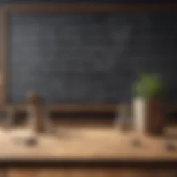 Mathematical equations on a chalkboard