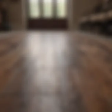 Completed flooring installation showcasing final results