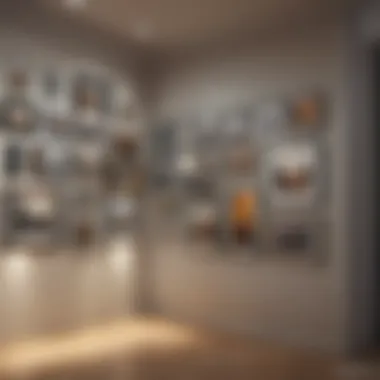 A beautifully balanced gallery wall showcasing various art styles