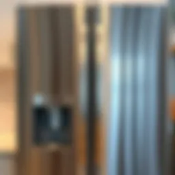 Shining stainless steel refrigerator after cleaning