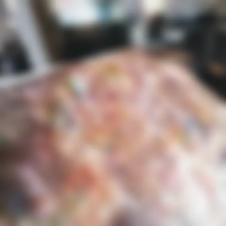 Close-up of a pristine couch cushion with plush texture
