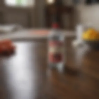 Effective Cleaning Solutions for Stains A selection of cleaning solutions arranged creatively on a table