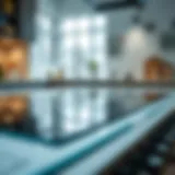 Restored Brilliance of Glass Surface Shiny glass top range after cleaning