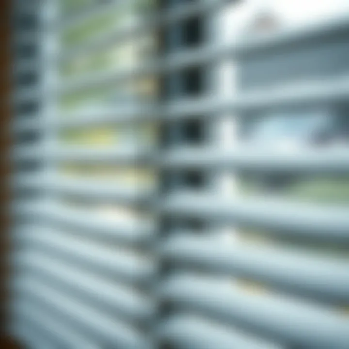 Understanding Dust Build-Up on Metal Blinds Detailed view of metal blinds showcasing dust accumulation.