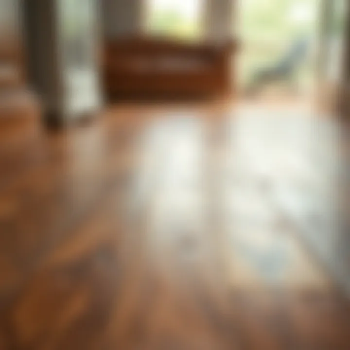 Close-up of a Pergo floor highlighting its unique texture