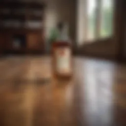 Natural cleaning solution for wood floors