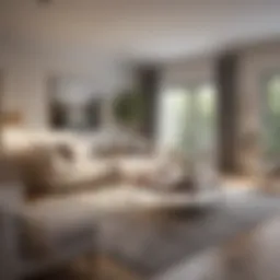 Spotless living room showcasing cleanliness