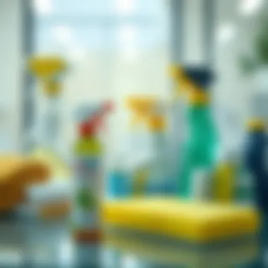 Essential Cleaning Tools for Glass Maintenance Collection of cleaning supplies suitable for glass