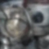 Interior view of a clean washing machine drum