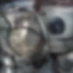 Interior view of a clean washing machine drum