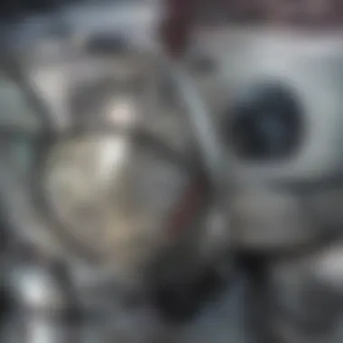 Interior view of a clean washing machine drum