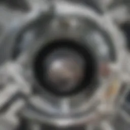 Interior view of a washing machine drum showing buildup