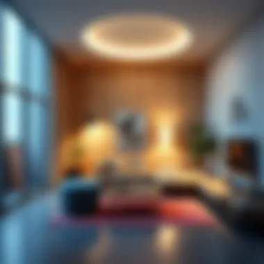 Visual representation of irregular room shapes