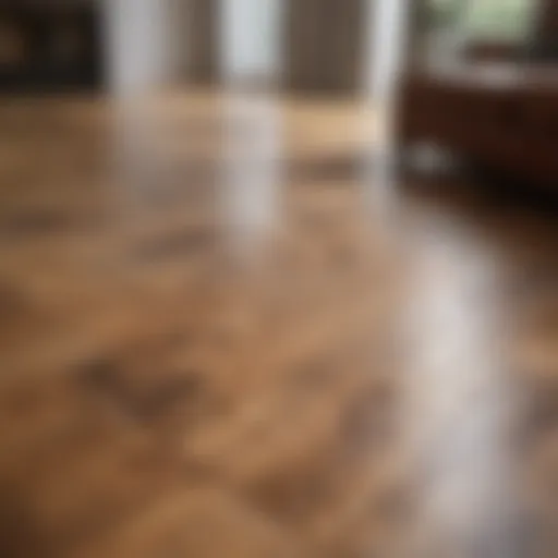 Elegant wooden floor showcasing its natural grain