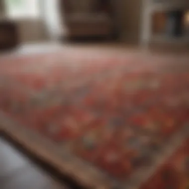 Transformation of a Carpet Rug Before and after comparison of a carpet rug after cleaning