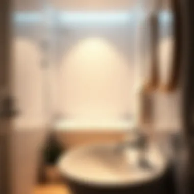 Freshly cleaned bathroom with gleaming fixtures