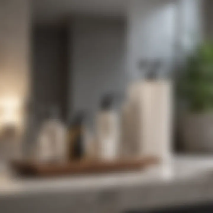 Organized bathroom essentials for apartment living