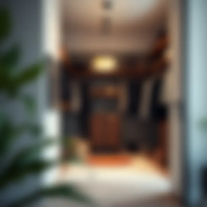 A stylish and organized small closet design