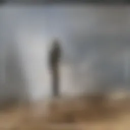 Measuring tape stretched across a floor