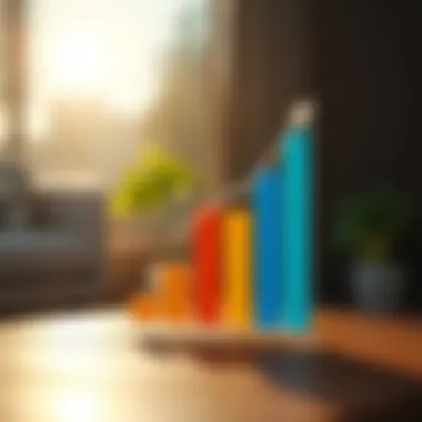 A graph illustrating rental income versus property management costs