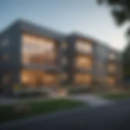 Exterior view of Eagle Rock Apartments showcasing modern architecture