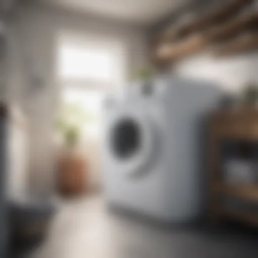 Spotless interior of a washing machine