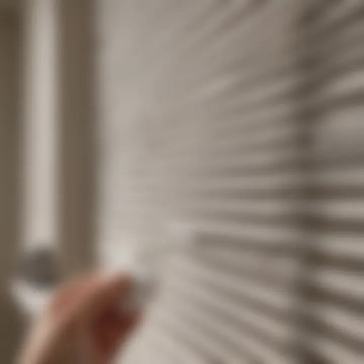 Clean vinyl blinds with a microfiber cloth