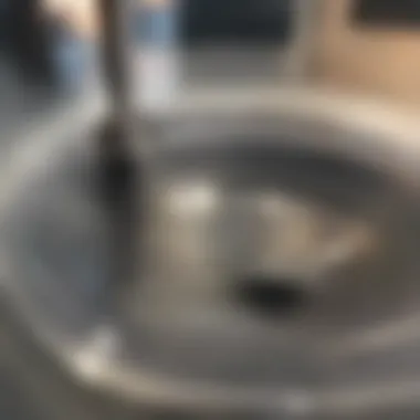 Plunger with water splashes