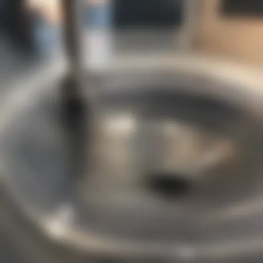 Plunger with water splashes