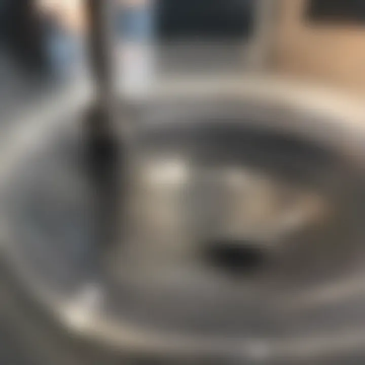 Plunger with water splashes