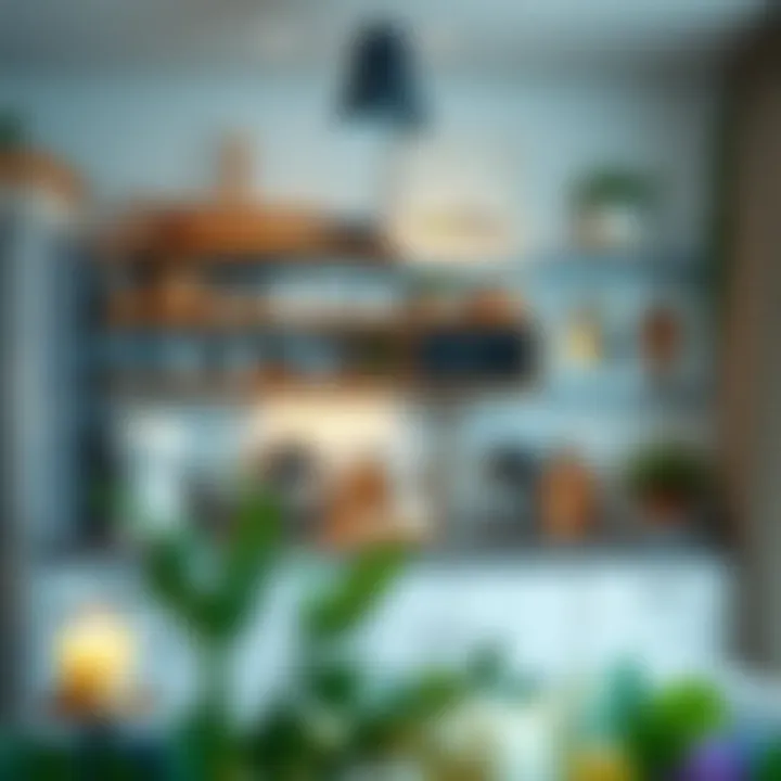 Stylish Kitchen Essentials Chic kitchen area highlighting essential appliances and stylish storage solutions