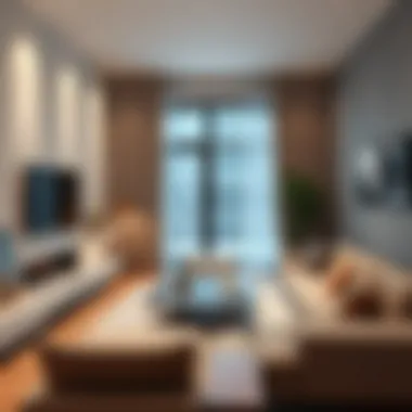 Modern Living Room Design Stylishly designed living room showcasing modern furnishings and decor