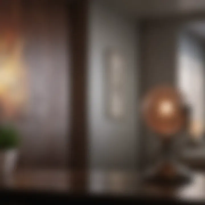 Decorative elements enhancing apartment ambiance