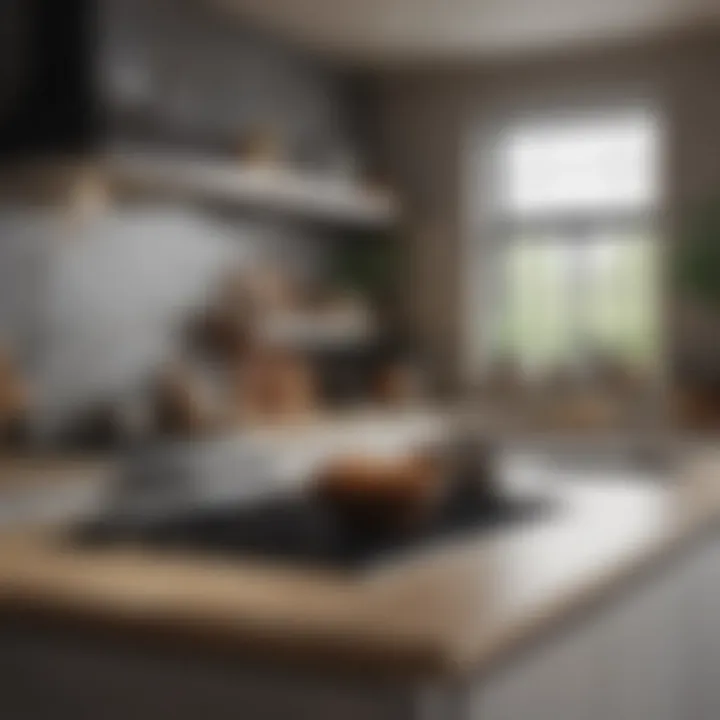 Well-organized kitchen with necessary kitchenware