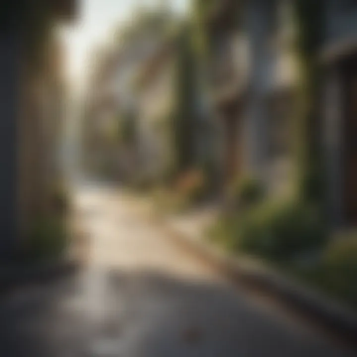 A serene neighborhood representing community and belonging