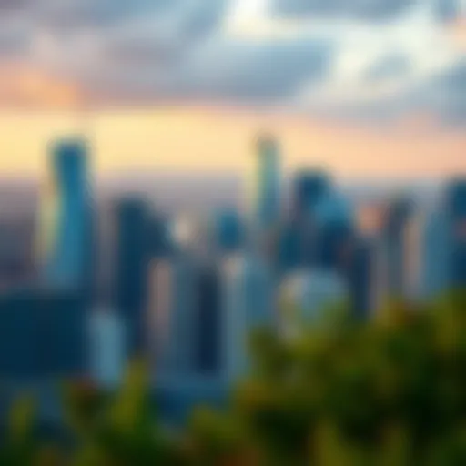 Stunning skyline of an affordable city showcasing modern architecture