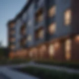 Exterior view of Benning Heights Apartments showcasing modern architecture