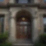 Elegant facade of a historic mansion in Washington DC