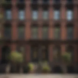 Elegant facade of a classic brownstone