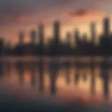 A breathtaking view of Chicago's skyline at sunset