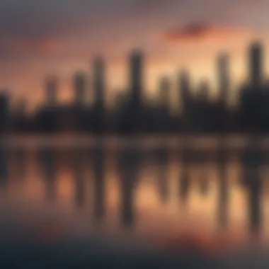 Chicago Skyline at Sunset A breathtaking view of Chicago's skyline at sunset