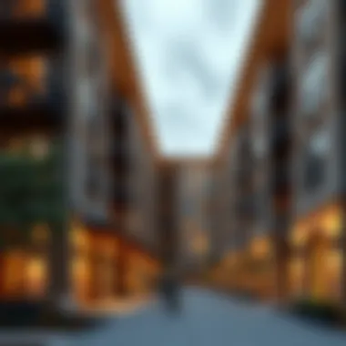 Elegant architectural design of Edmondson Village Apartments