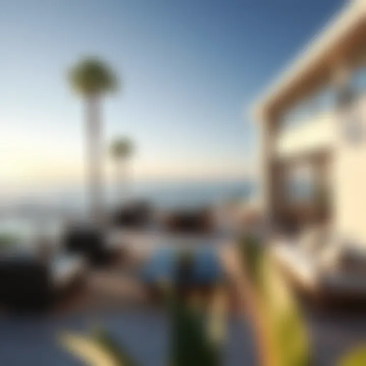 Luxurious coastal homes in Santa Monica overlooking the ocean